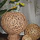 Vase-ball woven from willow vines, Vases, Kirovo-Chepetsk,  Фото №1