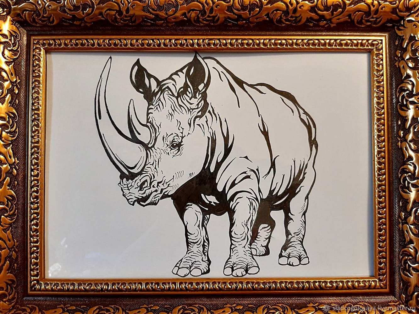 Мастер носорог нарисовать