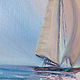 Painting A sailboat on the sea under the sun. Pictures. kdushi. My Livemaster. Фото №5
