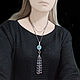 Sautoir necklace with aquamarine and pearls Night Sea (silver). Necklace. Kseniya Sakharnova. My Livemaster. Фото №6
