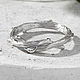 Кольцо веточка, необычное кольцо из серебра, 8 марта, Кольцо помолвочное, Москва,  Фото №1