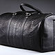 Order Sports bag made of genuine python leather IMP0584B. CrocShop. Livemaster. . Sports bag Фото №3