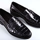 Мокасины из натуральной кожи крокодила IMA7011B4. Топсайдеры. CrocShop товары из экзотической кожи. Ярмарка Мастеров.  Фото №10