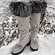 Wedding boots Winter wedding, Bridal Felted Boots, Ekaterinburg,  Фото №1