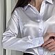 Шелковая рубашка. Блузки. Одежда из шелка - Дарья К.. Интернет-магазин Ярмарка Мастеров.  Фото №2