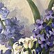 Картина маслом. Гиацинты. Картины. ЛаВита-арт. Обучаем росписи. Ярмарка Мастеров.  Фото №4