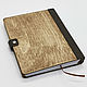 A5 notebook with wooden cover and leather cover. Notebooks. semejnaya-masterskaya-bambuk. My Livemaster. Фото №5