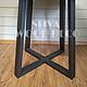 Круглый обеденный стол лофт BRUNO. Столы. SLIVA wood deco. Интернет-магазин Ярмарка Мастеров.  Фото №2