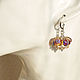 'Mystic Flowers' earrings. Earrings. BeautyGlassByKate(Lampwork) (beauty-glass). My Livemaster. Фото №5