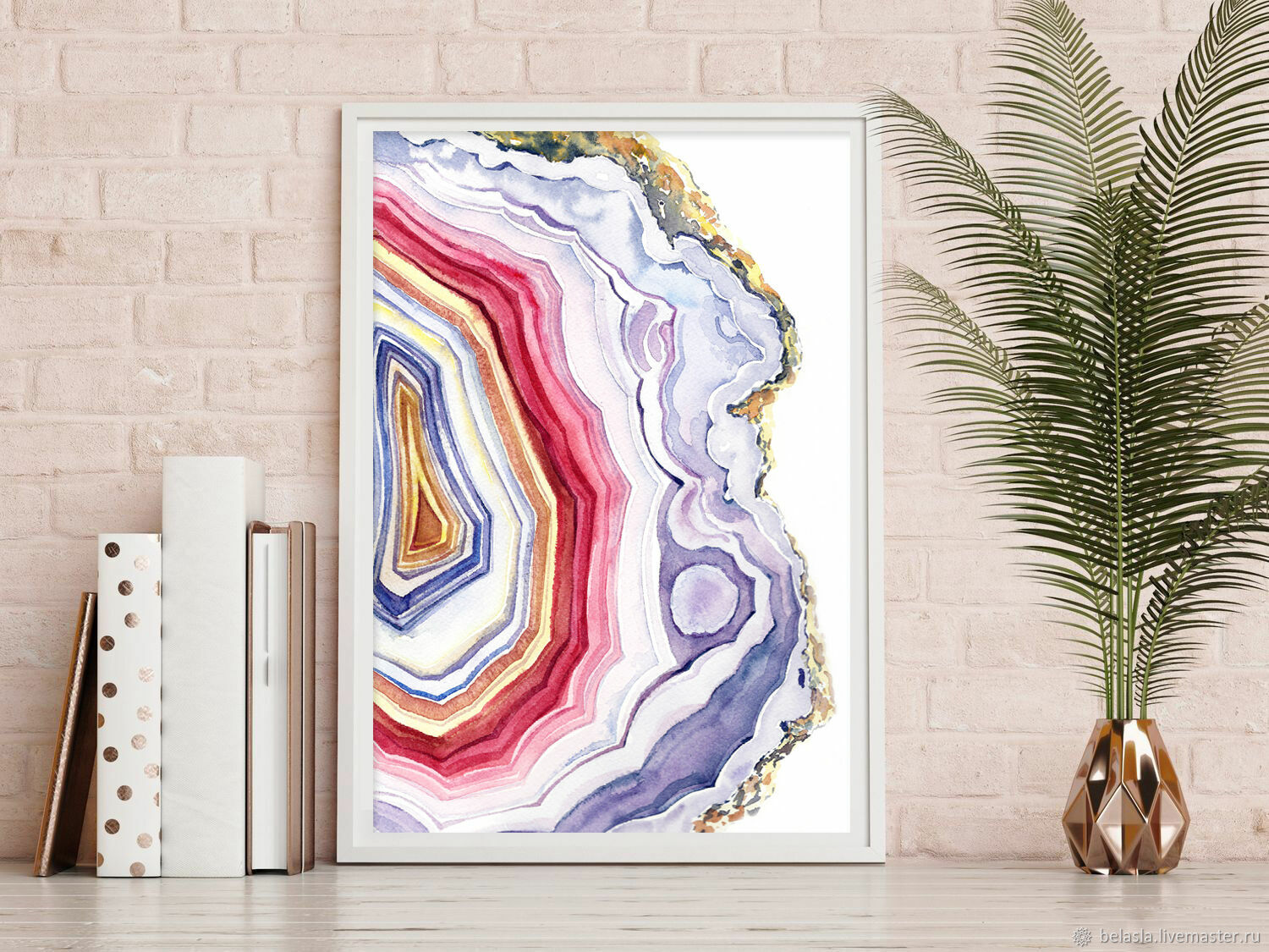 Agate, watercolor painting, Pictures, Moscow,  Фото №1