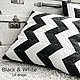 Декоративные подушки лоскутные. Black & White. Подушки. LA-Design (patchwork). Ярмарка Мастеров.  Фото №5