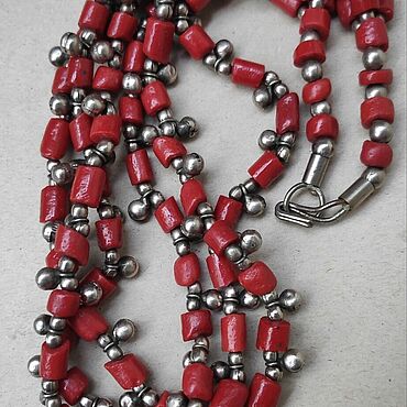 Винтаж ручной работы. Ярмарка Мастеров - ручная работа Винтаж: Бусы под" коралл". Handmade.