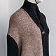 Вязанное пальто Лонг Бежево Черное. Пальто. SHEVTSOVA design | Одежда Говорит. Ярмарка Мастеров.  Фото №13
