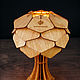 Настольный деревянный светильник Астеко мал вишня, лампа из дерева. Настольные лампы. Деревянные светильники Woodshire (woodshire). Ярмарка Мастеров.  Фото №6