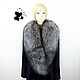 Order Chic collar made of silver Fox fur. TK-739. Mishan (mishan). Livemaster. . Collars Фото №3