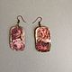 Birch bark earrings with roses. Provence. Earrings. Leksadekor (leksadekor). Online shopping on My Livemaster.  Фото №2