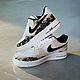 Кроссовки белые Nike Air Force 1 унисекс, кастом ручная роспись япония. Кроссовки. Olgavolgoart. Роспись одежды и обуви. Кастом. Ярмарка Мастеров.  Фото №13