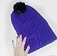 Order Fashion hat beanie. linen&cotton. Livemaster. . Caps Фото №3