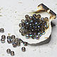 Beads round 4 mm Gray Rainbow 40 pcs, Beads1, Solikamsk,  Фото №1