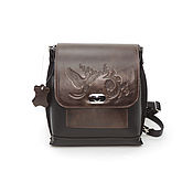 Сумки и аксессуары handmade. Livemaster - original item Backpacks: Bag backpack women`s leather Dark Brown Tarja. Handmade.