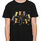 Cotton T-shirt ' Cat Ritual'. T-shirts. Dreamshirts. Online shopping on My Livemaster.  Фото №2