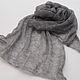  Stole grey melange scarf knitted from kid mohair, Wraps, Cheboksary,  Фото №1