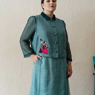 Одежда ручной работы. Ярмарка Мастеров - ручная работа Жакеты: "Popeye". Handmade.