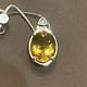Серебряный кулон с природным цитрином. Кулон. OLVIKSOL JEWELRY STORE. Ярмарка Мастеров.  Фото №4