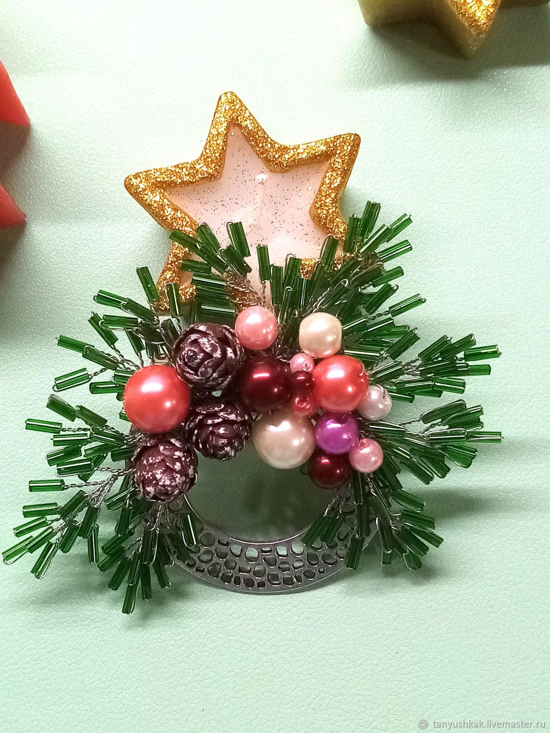 Брошь-булавка: Новогодняя красавица - елка в интернет-магазине на ...