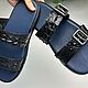 Order Crocodile Genuine Leather Flip-flops, Summer casual Shoes. SHOES&BAGS. Livemaster. . Flip flops Фото №3