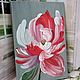 "Воздушный пион" 20*30. Картины. Galina Mekhova. Ярмарка Мастеров.  Фото №4