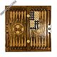 Backgammon carved 'CSKA' Art.061 handmade. Backgammon and checkers. Gor 'Derevyannaya lavka'. Интернет-магазин Ярмарка Мастеров.  Фото №2