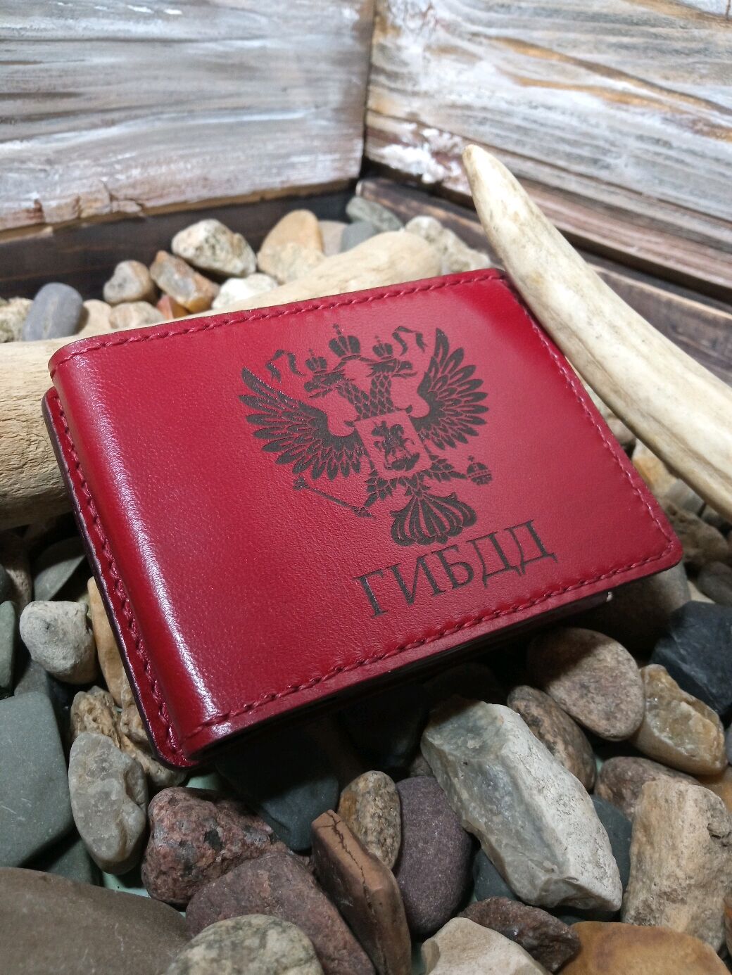 Обложка зажим для удостоверения в интернет-магазине Ярмарка Мастеров по ...