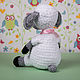 Soft toy Knitted Lamb with Bell Snowflake. Stuffed Toys. Вязаные игрушки - Ольга (knitlandiya). Online shopping on My Livemaster.  Фото №2
