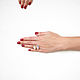 Quartz ring, Lilac ring, White ring gift. Rings. Irina Moro. My Livemaster. Фото №5