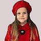 Красное шерстяное пальто для девочки с брошью Леди совершенство. Верхняя одежда детская. Мастерская MarViry. Интернет-магазин Ярмарка Мастеров.  Фото №2