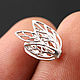 Шапочки для бусин "АЖУРНЫЕ БУТОНЫ" Matt White Gold plated. Фурнитура. КРАСОТА СВОИМИ РУКАМИ  фурнитура. Интернет-магазин Ярмарка Мастеров.  Фото №2