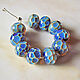 Бусины лэмпворк "Terra incognita". Бусины. Natalia Korolyuk lampwork beads. Ярмарка Мастеров.  Фото №6