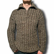 Мужская одежда handmade. Livemaster - original item Copy of Sweater 100% wool. Handmade.