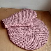 Аксессуары handmade. Livemaster - original item Set: hat/beret, mittens. Handmade.