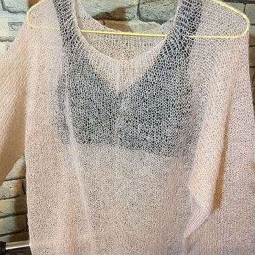 Одежда ручной работы. Ярмарка Мастеров - ручная работа Джемпер кид мохер. Handmade.