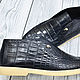 Men's shoes made of genuine crocodile leather, custom-made model!. Boots. SHOES&BAGS. My Livemaster. Фото №4