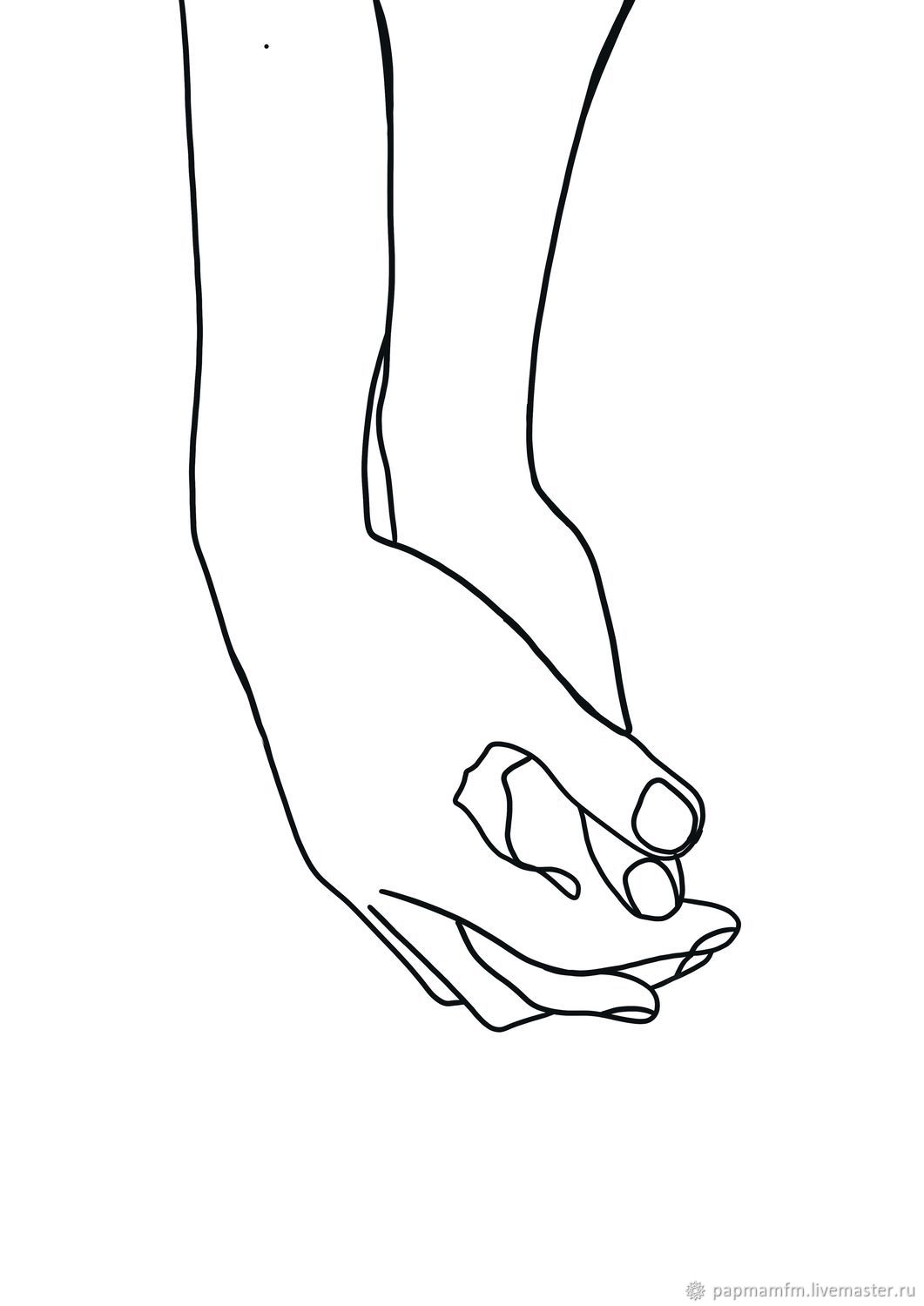 Рисунок двумя руками