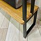 Консоль в стиле Loft из массива дуба (проект г. Иваново). Консоли. Мебель на заказ U.LOFT. Ярмарка Мастеров.  Фото №4