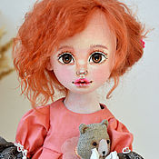 Куклы и игрушки handmade. Livemaster - original item A doll made of fabric with a bear cub. Handmade.