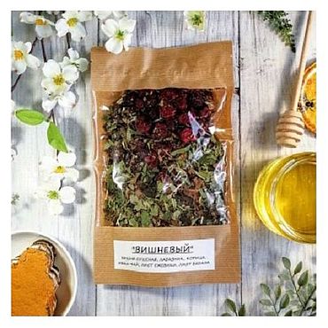 Фермерские продукты ручной работы. Ярмарка Мастеров - ручная работа Вишневый чай. Handmade.