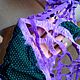 Romantic silk scarf felted !Square-perforated!. Scarves. IrsAn Gruzdeva (irsangruzdeva). Online shopping on My Livemaster.  Фото №2
