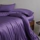 Tencel bed linen purple with a sheet. Bedding sets. Постельное. Felicia Home. Качество + Эстетика. Online shopping on My Livemaster.  Фото №2