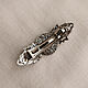 Заколка-автомат с цветком, под винтаж с гильоше, 1928 Jewelry. Заколки. Винтажные сокровища_2. Ярмарка Мастеров.  Фото №4
