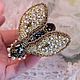 Заказать брошь  пчелка " Golden Bee". Валентина Тельпиз Telpiz-jewelry. Ярмарка Мастеров. . Брошь-булавка Фото №3